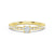 Princess Cut Lab Grown Diamond Promise Ring with Half Eternity Band