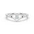 V Shaped Oval Lab Grown Diamond Solitaire Ring