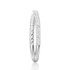 Modern Edge Twisted Rope Crisscross Diamond Ring