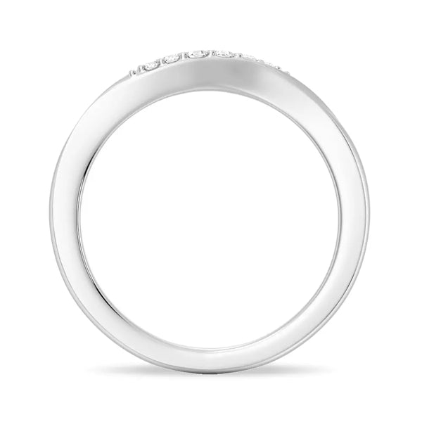 Tension Flow Lab Grown Diamond And Moissanite Ring