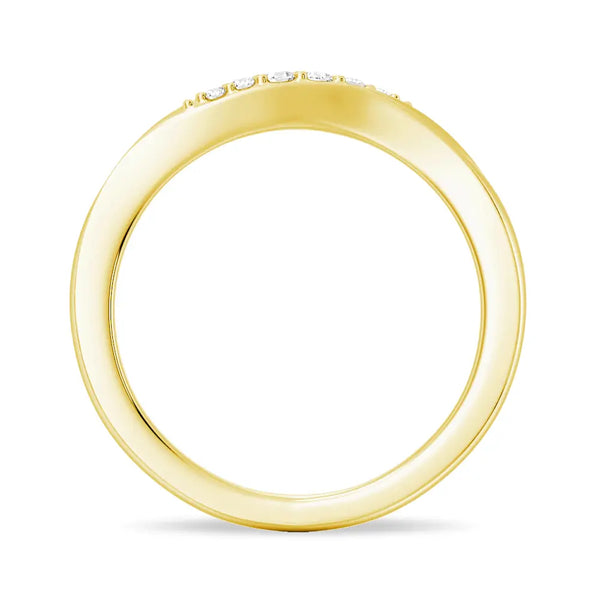 Tension Flow Lab Grown Diamond And Moissanite Ring