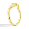 Modern Curved Band Solitaire Promise Ring