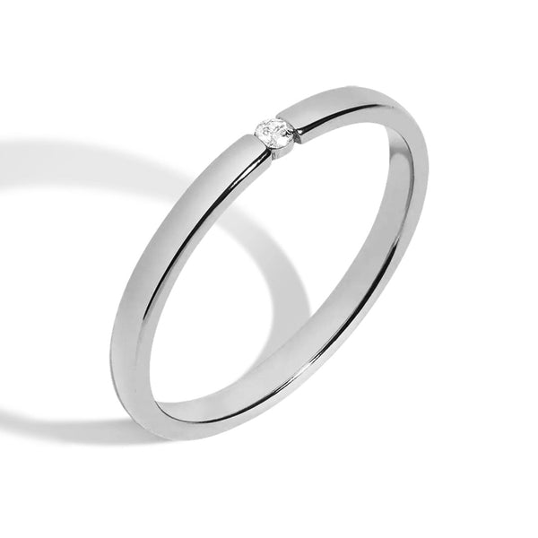 Petite Solitaire Promise Ring