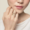 Intertwined Pave Studded Promise Ring