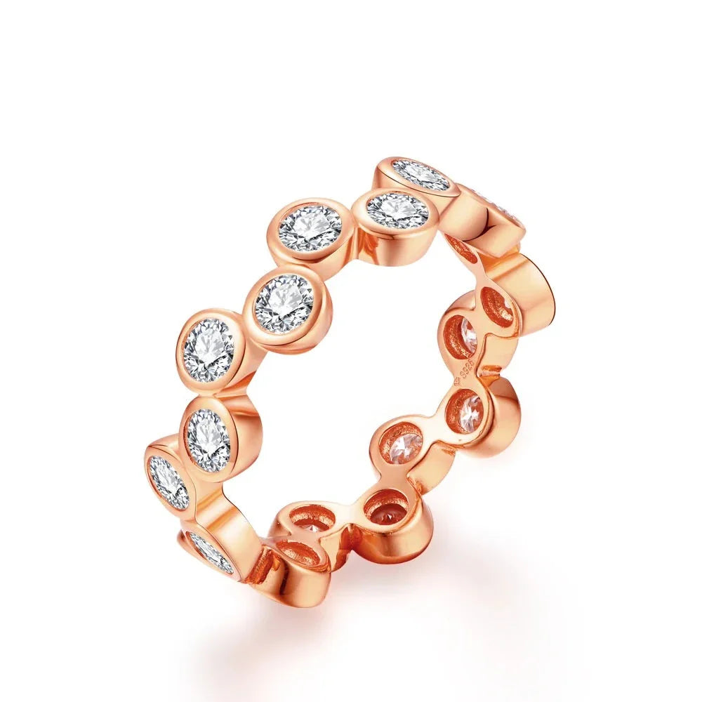3.0mm Brilliant Cut Moissanite Engagement Band.