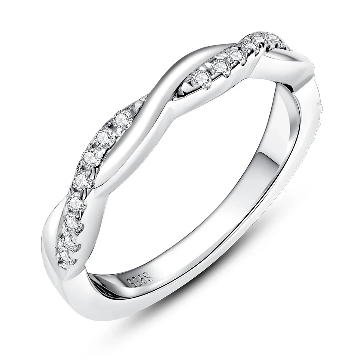 Zeevera.com 1.3mm D Color Moissanite Wedding Band