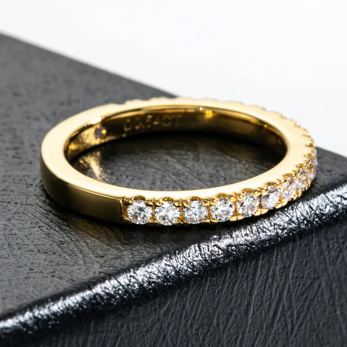 VVS 1 D Color 1.9mm D Color Moissanite Wedding Band.