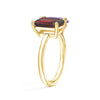 Toi et Moi Personalized Garnet Birthstone Anniversary Ring