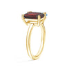 Toi et Moi Personalized Garnet Birthstone Anniversary Ring