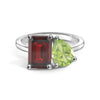 Toi et Moi Personalized Garnet Birthstone Anniversary Ring