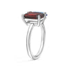 Toi et Moi Personalized Garnet Birthstone Anniversary Ring