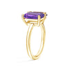 Toi et Moi Personalized Amethyst Birthstone Anniversary Ring