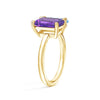 Toi et Moi Personalized Amethyst Birthstone Anniversary Ring