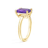 Toi et Moi Personalized Amethyst Birthstone Anniversary Ring