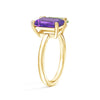 Toi et Moi Personalized Amethyst Birthstone Anniversary Ring
