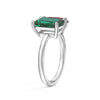 Toi et Moi Personalized Emerald Birthstone Anniversary Ring