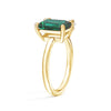 Toi et Moi Personalized Emerald Birthstone Anniversary Ring