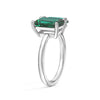 Toi et Moi Personalized Emerald Birthstone Anniversary Ring
