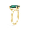 Toi et Moi Personalized Emerald Birthstone Anniversary Ring