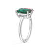 Toi et Moi Personalized Emerald Birthstone Anniversary Ring