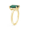 Toi et Moi Personalized Emerald Birthstone Anniversary Ring