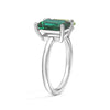 Toi et Moi Personalized Emerald Birthstone Anniversary Ring