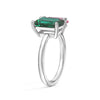 Toi et Moi Personalized Emerald Birthstone Anniversary Ring