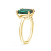 Toi et Moi Personalized Emerald Birthstone Anniversary Ring