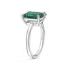 Toi et Moi Personalized Emerald Birthstone Anniversary Ring