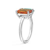 Toi et Moi Personalized Citrine Birthstone Anniversary Ring