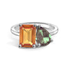 Toi et Moi Personalized Citrine Birthstone Anniversary Ring