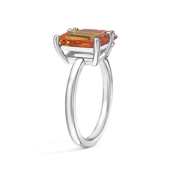 Toi et Moi Personalized Citrine Birthstone Anniversary Ring