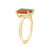 Toi et Moi Personalized Citrine Birthstone Anniversary Ring