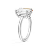 Toi et Moi Personalized White Sapphire Birthstone Anniversary Ring