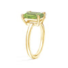 Toi et Moi Personalized Peridot Birthstone Anniversary Ring