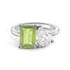Toi et Moi Personalized Peridot Birthstone Anniversary Ring