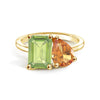 Toi et Moi Personalized Peridot Birthstone Anniversary Ring