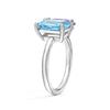 Toi et Moi Personalized Aquamarine Birthstone Anniversary Ring