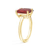 Toi et Moi Personalized Ruby Birthstone Anniversary Ring