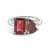 Toi et Moi Personalized Ruby Birthstone Anniversary Ring