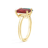Toi et Moi Personalized Ruby Birthstone Anniversary Ring