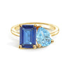 Toi et Moi Personalized Sapphire Birthstone Anniversary Ring