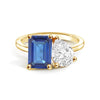 Toi et Moi Personalized Sapphire Birthstone Anniversary Ring