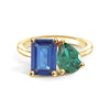 Toi et Moi Personalized Sapphire Birthstone Anniversary Ring