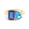 Toi et Moi Personalized Sapphire Birthstone Anniversary Ring