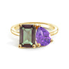 Toi et Moi Personalized Alexandrite Birthstone Anniversary Ring