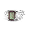Toi et Moi Personalized Alexandrite Birthstone Anniversary Ring
