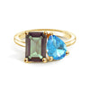 Toi et Moi Personalized Alexandrite Birthstone Anniversary Ring