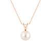 8mm Freshwater Cultured Pearl Solitaire V Bale Pendant