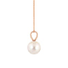 8mm Freshwater Cultured Pearl Solitaire V Bale Pendant